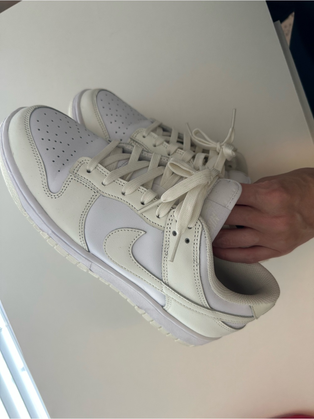 Nike women’s Low-Top Sneakers in White/Cream